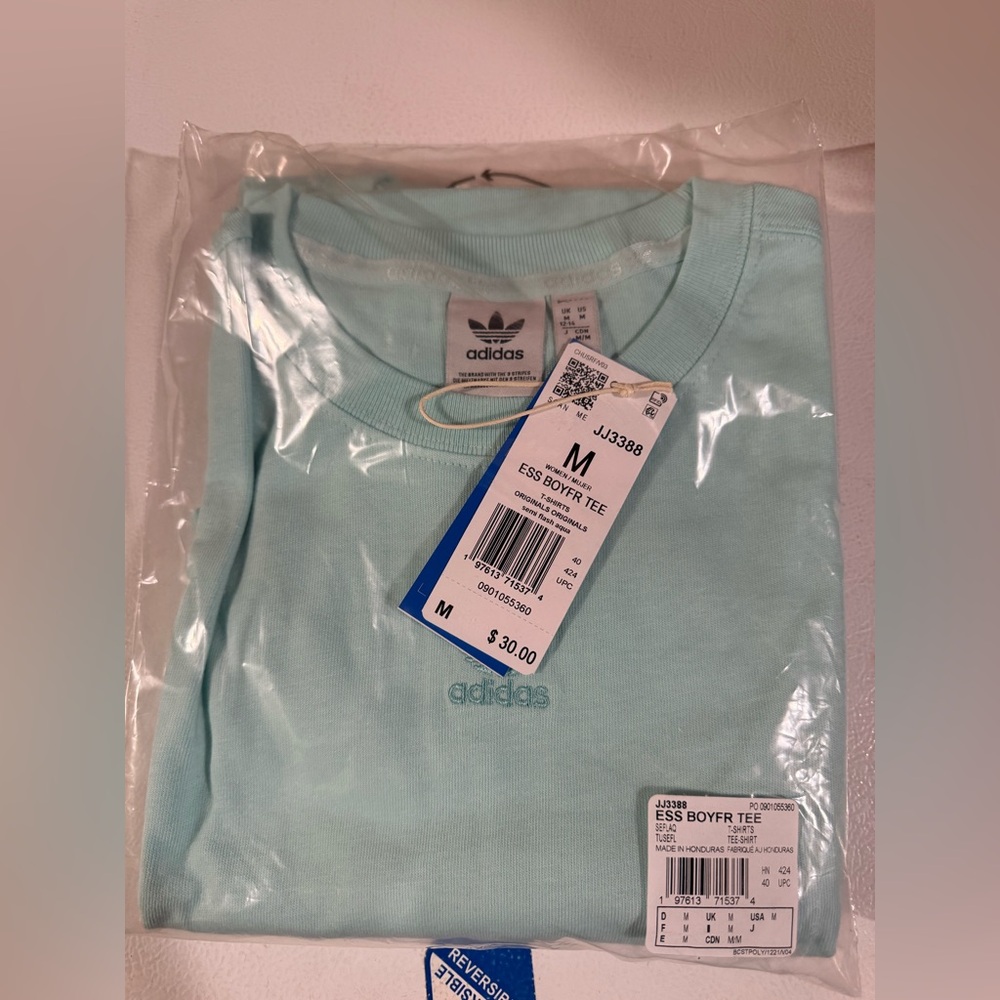 Adidas Women's Sky Blue Tee - Picture 3 of 4